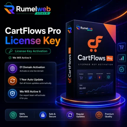 CartFlows Pro License Key Activation for WooCommerce with 1 Year Auto Updates