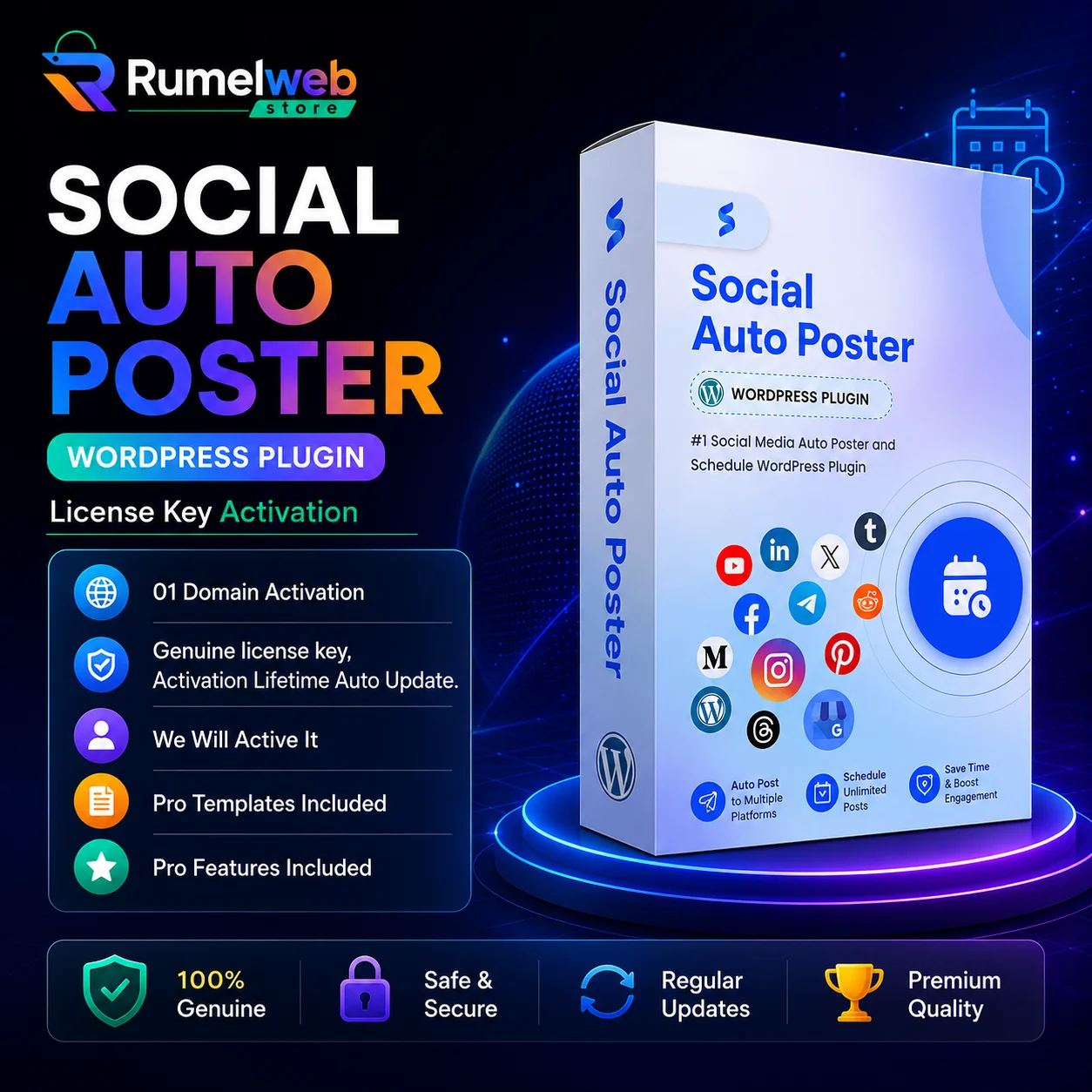 Social Auto Poster Plugin License Key Activation for WordPress with Original License and Lifetime Auto Updates Social Auto Poster Plugin License Key Activation for WordPress with Original License and Lifetime Auto Updates